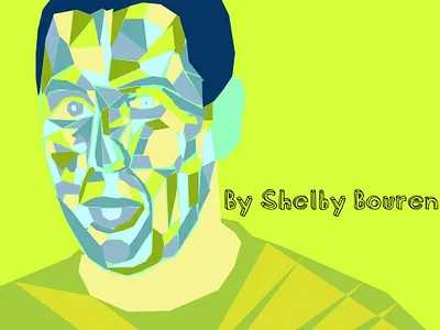 The Sandman abstract abstract art abstract design blue bright color design digital art green illustration lime logo mint portrait
