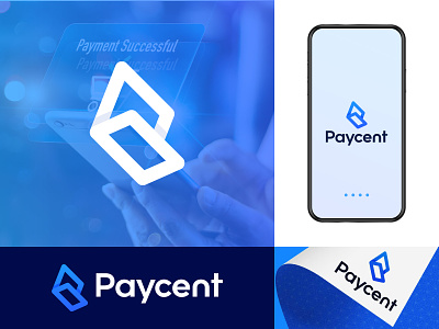 pay cent logo app icon blockchain brand identity credit currency exchange finance fintech logos modern money nft p a y c e n t pay logo payment payment gateway stock tech unused wallet