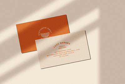 Mothers Nest. Business Cards. branding design illustration logo reillysauer type typography vector