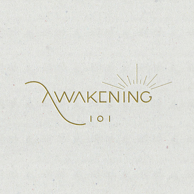 Awakening Logo Concept branding branding101 design jillstclair jillstclaircreative logo logodesign simple typogaphy typography