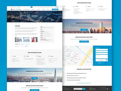 Data Center Pages adobe xd amsterdam data center london map prototype server ui ux ux ui webdesign world map