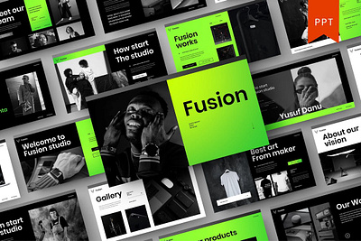 Fusion Multipurpose Template clean colorful company corporate google slides keynote modern multipurpose multipurpose template photography pitchdeck portfolio powerpoint presentation studio template unique web design web development website