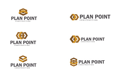 PlanPoint Construction construction logo logo design