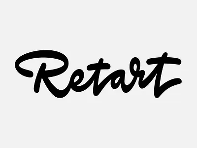 Custom Lettering/Logotype for Retart custom graphicdesign lettering logotype logotypes retart