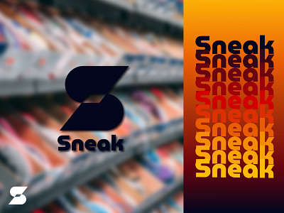 Sneaker Company "Sneak" branding company logo dailychallenge dailylogo dailylogochallenge design flat logo logo mark logodesign logomark logotype minimal sneak sneakers vector