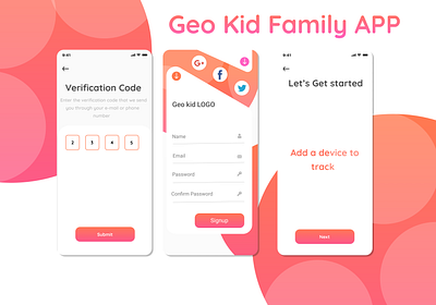 Geo kid family app adobe xd chat app figma figmadesign social apps