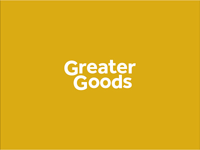 Greater Goods Wordmark branding branding design eco friendly graphicdesign logo package free sustainable living wordmark wordmark logo