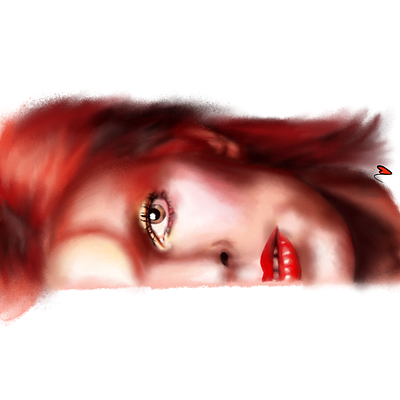 RED adobe fresco david bowie digital art digital brush digital illustration digital painting dribbble illustration kyle brushes kyle webster smudge tool