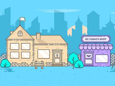 Walkthrough | 1 Part 2019 after affects animation 2d design gif illustration vector walk through