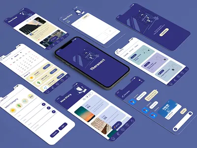 mobile UI app branding design illustration minimal mobile app mobile ui ui ux
