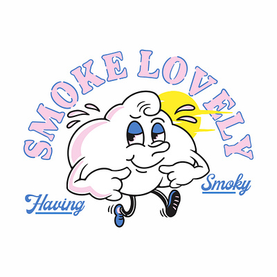 Smoke Lovely branding clothes clothing companylogo design illustration logo streetwear ui vector