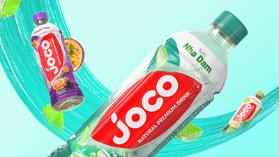 Joco - Fruit Drinks 3d animation concept design illustration motion graphics render