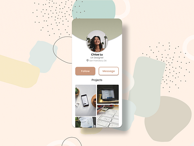 Daily UI Challenge #6 006 app dailyui design mobile mobile app profile ui user user profile ux