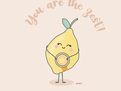 Youre the zest design illustration