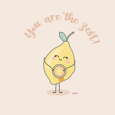 Youre the zest design illustration