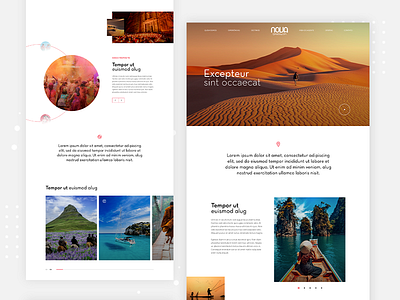 Nova Operadora agency homepage travel trip ui ux web web design