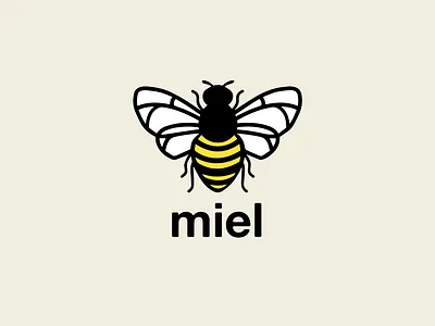 miel jewelry design flat illustration logo minimal vector