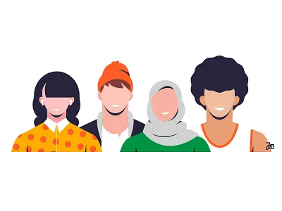 People 2 animation avatars character character design design eye eyes face graphic design hair hat illustration logo man motion graphics person portrait vector