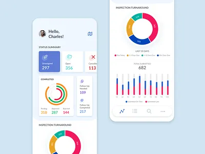 UI Dashboard app application clean design home interface mobile simple ui user interface