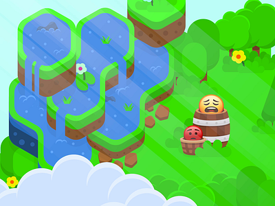 Part of the Game Map | Emoji 2021 2d 2d animation ae aftereffects casual game character animation environment game game animation game design illustration ios game leveldesign mobile games