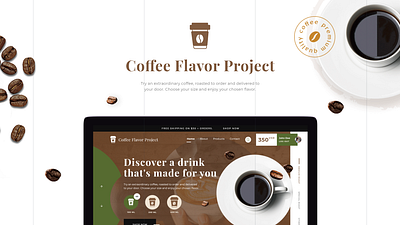 Coffee Flavor Project branding coffee ui ui ux design ui web web desgin