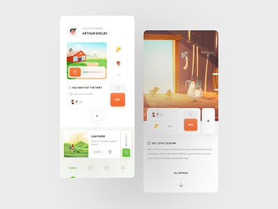 Smart Farm app design application appui color farm farm app ios minimal mobile mobile ui smart farm trend ui ui design