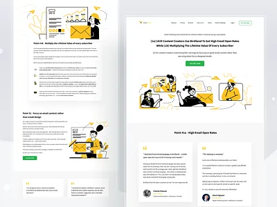 Birdsend.co Homepage card cards clean design email login marketing newsletter payment profile simple ui website