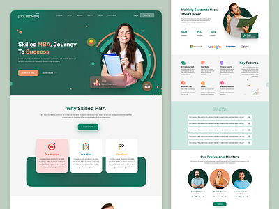 Online Learning Platform - Edtech Website Redesign application concept design logo ui uidesign uikit uiux