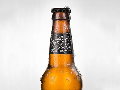 Fade to Black - Logo adobe branding design lettering logo typography