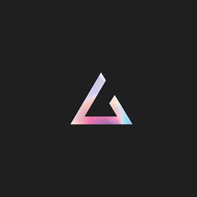 PRISMA ICON brand brand identity branding design gray holographic icon identity illustration inspiration iridescent logo minimal prism rainbow type typography