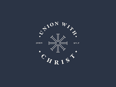 Union with X bible branding christ christianity church content content creation cross logo