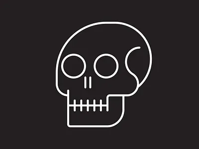 Simple Skull graphic design icon illustration metal skull skulls vector vector illustration