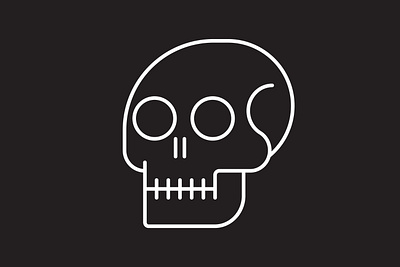 Simple Skull graphic design icon illustration metal skull skulls vector vector illustration