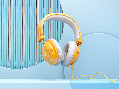 Unwrap Headphone Concept 3d 3d design 3d illustration 3dart art branding c4d design illustration motion graphics nft render