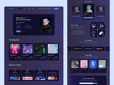 NFT Marketplace Website Design