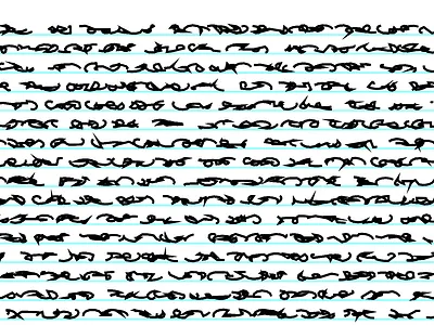 Fake Handwriting in 1 line of JavaScript generative javascript tinycode