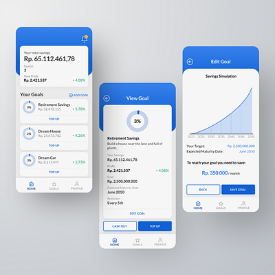 Mutual Fund Savings Mobile App bank dcdesign design mobile mobile app money money transfer ui uidesign uiux ux