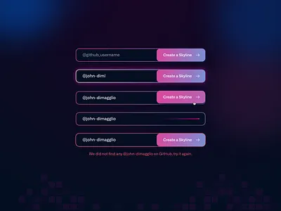 GitHub Skyline codegram design github input ui ui design user interface web website