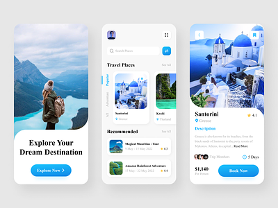 Travel App Design UI adventure app booking booking app clean design destination flight holiday mobile app tourism travel travel agency travel app travel booking travel guide traveler traveling trip vacation