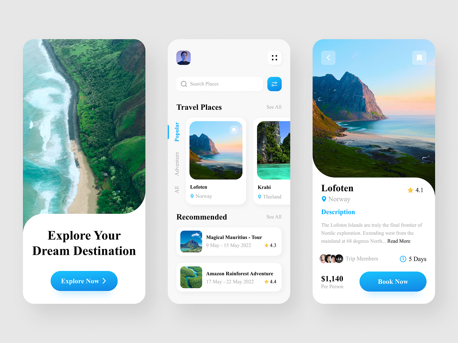 Travel App Design UI by MQoS UI/UX for MultiQoS on Dribbble