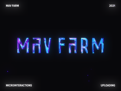 Mav Farm Microinteraction Concepts | Uploading aftereffects animation app concept design digital interface mav farm microinteraction motion motion graphics sci-fi shop shopping ui ui animation uploading