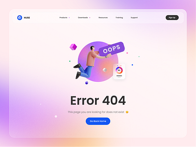 Error 404 🥺 / DailyUI008 3d 404 404 error 404 error page 404page app blur colorblur daily ui dailyui dailyui 008 dailyuichallenge error error 404 error page errors glassmorphism gradient landing ui