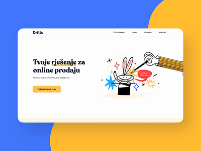 Dritto Webshop digital product on line shopping ui ux webshop