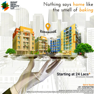 Karanjade Inventory 1bhk apartment creative design look creation realestate social media social media advertising social media design