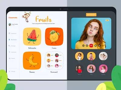 ClassMate - Education App For Kids app design app ui design education app ui ux