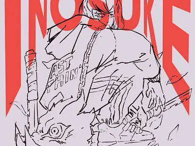 Inosuke | Character Design 2d art 2d character anime character design digital art editorial fashion illustration line work procreate