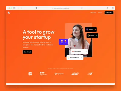 Framer Site Template — Startup Page cta design framer pricing startup template testimonial web website