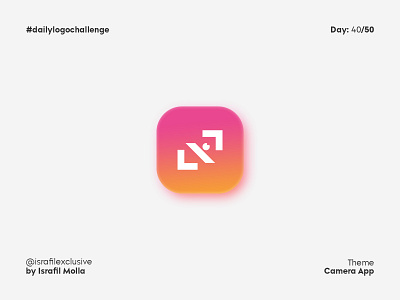 Quick Shot Daily Logo Challenge Day 40 app camera app camera icon camera logo dailylogo dailylogochallenge icon logodesign negative space logo ui ux web