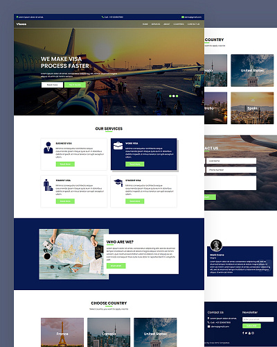 Viseas agency bootstrap consulting css html5 responsive services template visa viseas