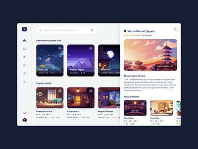 Wanderer Desktop App Concept app clean design minimal modern travel trip ui ui design ux webapp